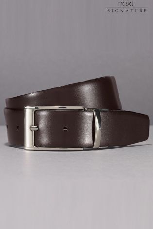 Black/Brown Signature Italian Leather Reversible Belt